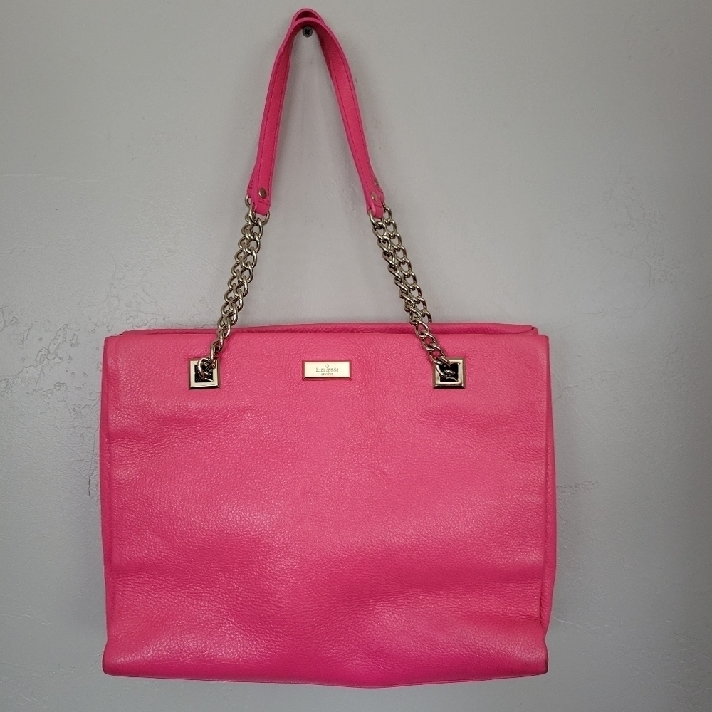 Kate Spade Phoebe Neon Pink Shoulder Bag Purse Chain Strap Girly Summer Spring